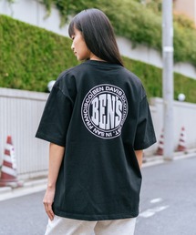 【BEN DAVIS/ベンデイビス】【映えるバックスタイル】サークルロゴTシャツ 刺繍ロゴ 綿100% ストリート・アメカジ ユニセックス