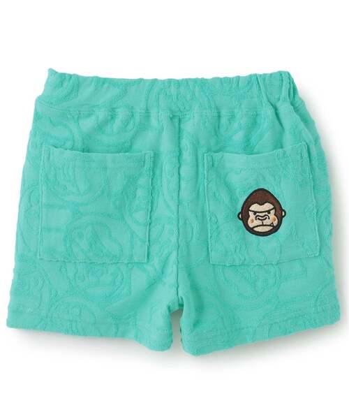 XLARGE KIDS（エクストララージキッズ）の「ファニーゴリラパイルジャカード ショートパンツ（その他パンツ・キッズ・レモンイエロー/ライトグリーン・80ｃｍ/100cm/90cm）」の3枚目の写真
