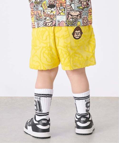 XLARGE KIDS（エクストララージキッズ）の「ファニーゴリラパイルジャカード ショートパンツ（その他パンツ・キッズ・レモンイエロー/ライトグリーン・80ｃｍ/100cm/90cm）」の16枚目の写真