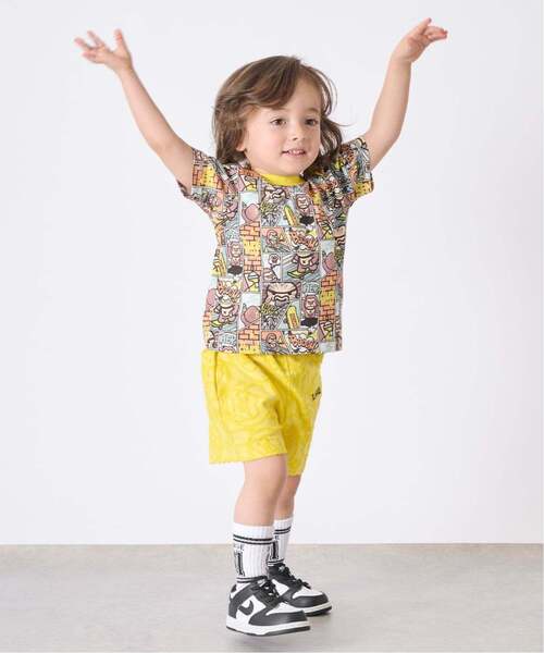 XLARGE KIDS（エクストララージキッズ）の「ファニーゴリラパイルジャカード ショートパンツ（その他パンツ・キッズ・レモンイエロー/ライトグリーン・80ｃｍ/100cm/90cm）」の17枚目の写真