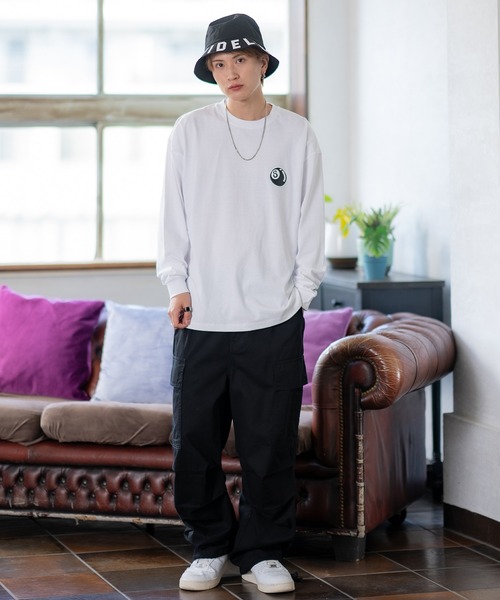 En serio TOKYO（エンソリオトーキョー）の「【SIDEWAYSTANCE】Sボール長袖Tシャツ 70423（Tシャツ/カットソー・メンズ・ホワイト/ブラック・SMALL/MEDIUM/LARGE/X-LARGE）」の17枚目の写真