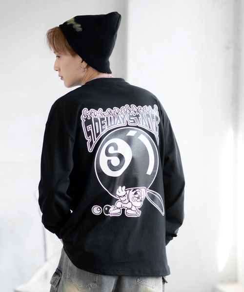 En serio TOKYO（エンソリオトーキョー）の「【SIDEWAYSTANCE】Sボール長袖Tシャツ 70423（Tシャツ/カットソー・メンズ・ホワイト/ブラック・SMALL/MEDIUM/LARGE/X-LARGE）」の15枚目の写真