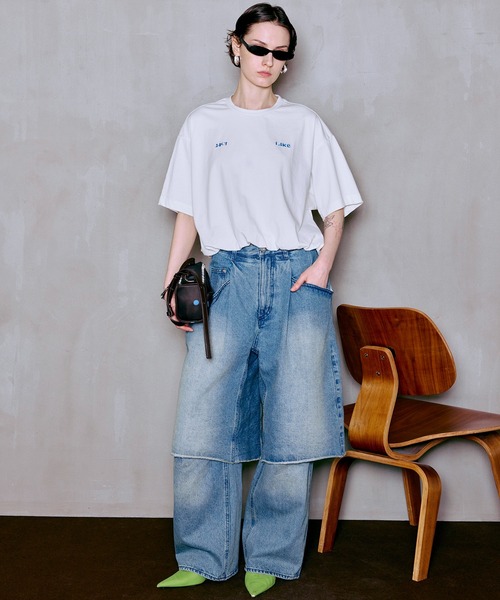 MAISON SPECIAL(メゾンスペシャル)の「【PRE-ORDER】Balloon T-Shirt/バルーンTシャツ(Tシャツ/カットソー・レディース・ホワイト/ライトグレー/チャコールグレー/パープル・FREE)」の12枚目の写真