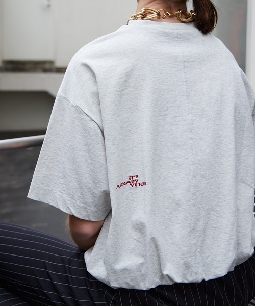 MAISON SPECIAL(メゾンスペシャル)の「【PRE-ORDER】Balloon T-Shirt/バルーンTシャツ(Tシャツ/カットソー・レディース・ホワイト/ライトグレー/チャコールグレー/パープル・FREE)」の8枚目の写真