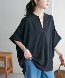 【WEB限定】ドルマンスキッパーブラウス