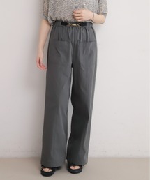 NOMBRE IMPAIR | ソフト綿ナイロン ビット付キギャザーパンツ(その他パンツ)