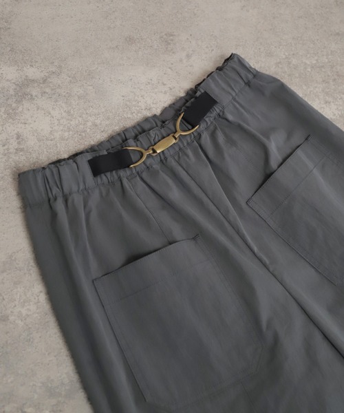 ソフト綿ナイロン ビット付キギャザーパンツ | NOMBRE IMPAIR