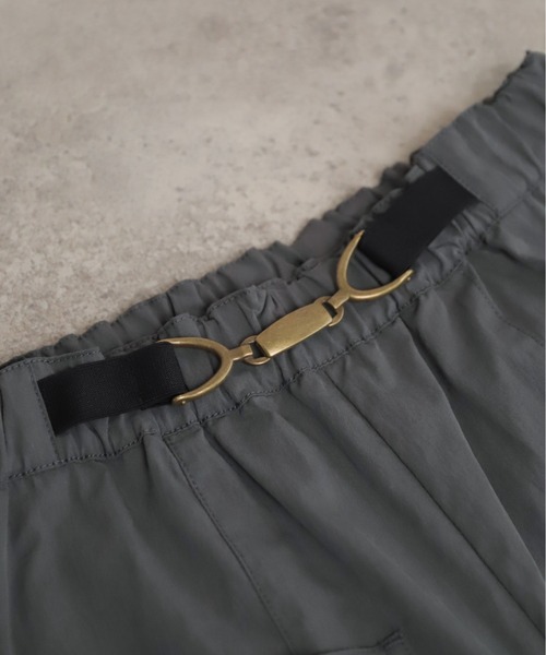 NOMBRE IMPAIR(ノンブルアンペール)の「ソフト綿ナイロン ビット付キギャザーパンツ(その他パンツ・レディース・グレー/オレンジ・FREE)」の20枚目の写真