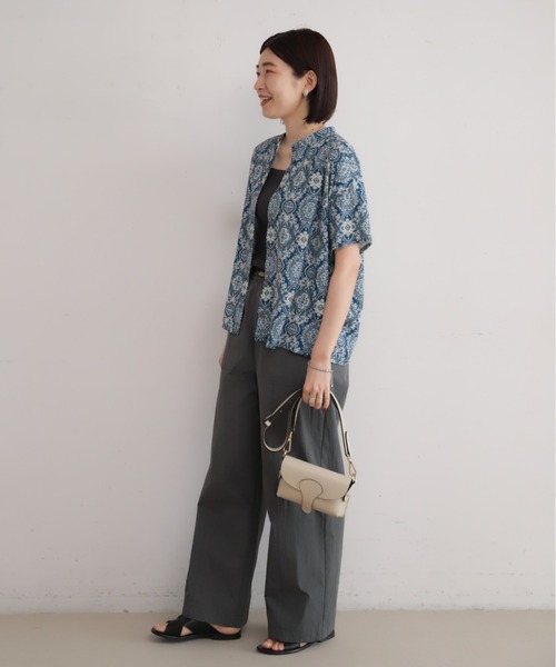NOMBRE IMPAIR(ノンブルアンペール)の「ソフト綿ナイロン ビット付キギャザーパンツ(その他パンツ・レディース・グレー/オレンジ・FREE)」の16枚目の写真