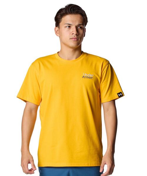 UNDER ARMOUR（アンダーアーマー）の「UAヘビーウエイト グラフィック ショートスリーブ Tシャツ（ライフスタイル/メンズ）（Tシャツ/カットソー・メンズ・イエロー系・M/L/XL/S/2XL）」の6枚目の写真