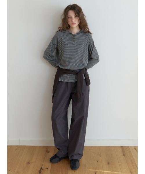 THEMITTEN（ザ・ミトン）の「[2nd] Lorne stripe pants (charcoal)（その他パンツ・レディース・その他・FREE）」の2枚目の写真