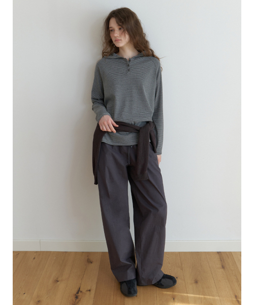 THEMITTEN（ザ・ミトン）の「[2nd] Lorne stripe pants (charcoal)（その他パンツ・レディース・その他・FREE）」の3枚目の写真