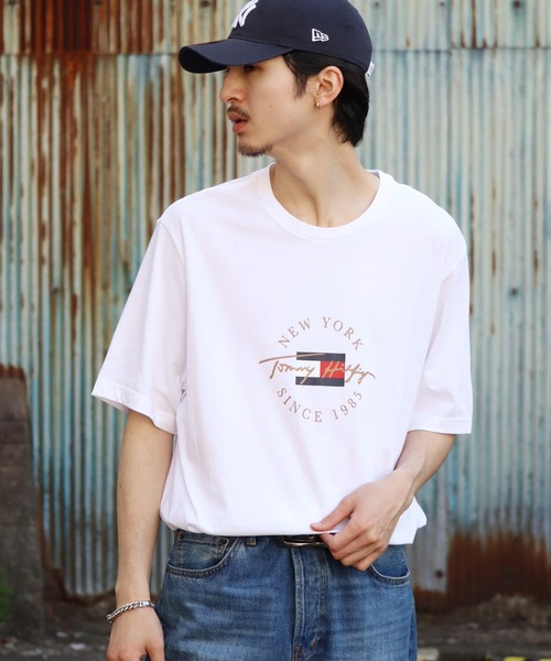 TOMMY HILFIGER(トミーヒルフィガー)の「【TOMMY HILFIGER/トミーヒルフィガー】アソート クルーネックロゴTシャツ(Tシャツ/カットソー・メンズ・ホワイト/ネイビー/ホワイト系1・XL/L/M/S)」の16枚目の写真