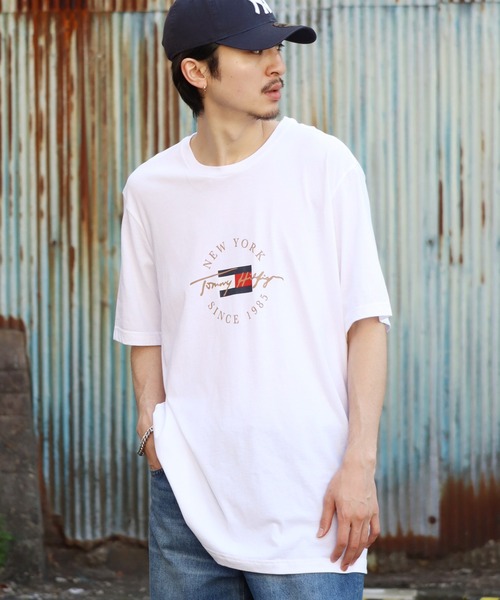 TOMMY HILFIGER(トミーヒルフィガー)の「【TOMMY HILFIGER/トミーヒルフィガー】アソート クルーネックロゴTシャツ(Tシャツ/カットソー・メンズ・ホワイト/ネイビー/ホワイト系1・XL/L/M/S)」の15枚目の写真
