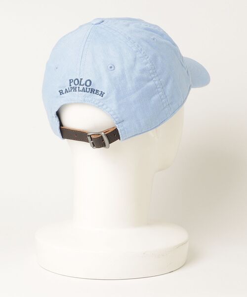 POLO RALPH LAUREN(ポロ ラルフ ローレン)の「Polo ベア リネン ボール キャップ(キャップ・メンズ・ブルー・ONE)」の5枚目の写真