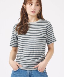 【Robert P.Miller/ロバートピーミラー】パネルリブクルーネックTシャツ