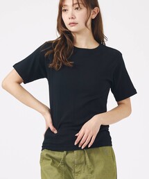 【Robert P.Miller/ロバートピーミラー】パネルリブクルーネックTシャツ