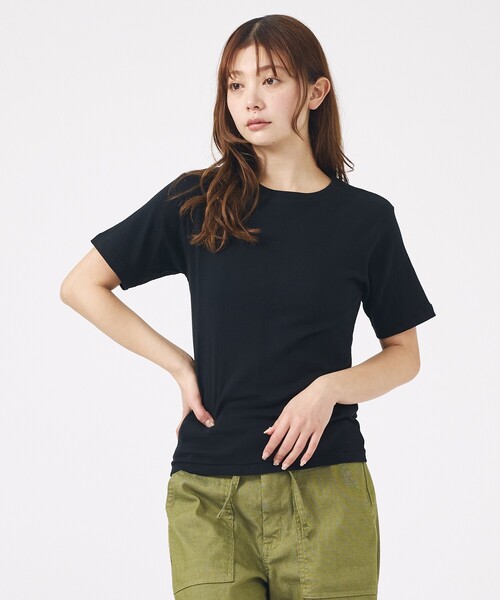 MILLER(ミラー)の「【Robert P.Miller/ロバートピーミラー】パネルリブクルーネックTシャツ(Tシャツ/カットソー・レディース・ブラック系その他/グレー/グレー系その他/ブラック・フリー)」の21枚目の写真