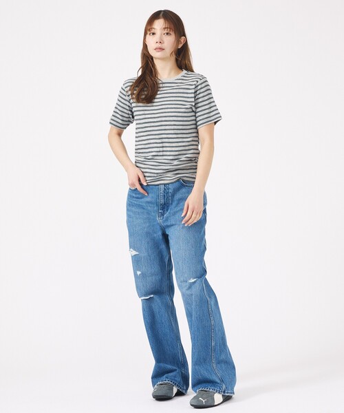 MILLER(ミラー)の「【Robert P.Miller/ロバートピーミラー】パネルリブクルーネックTシャツ(Tシャツ/カットソー・レディース・ブラック系その他/グレー/グレー系その他/ブラック・フリー)」の11枚目の写真