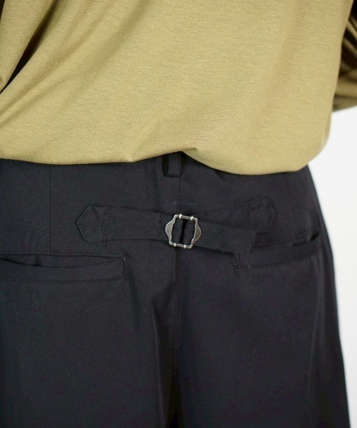 Chikashitsu +(チカシツプラス)の「【Chikashitsu +】2 tuck straight slacks / 【チカシツプラス】2タックストレートスラックス(スラックス・メンズ・ブラック・L/M/S)」の19枚目の写真