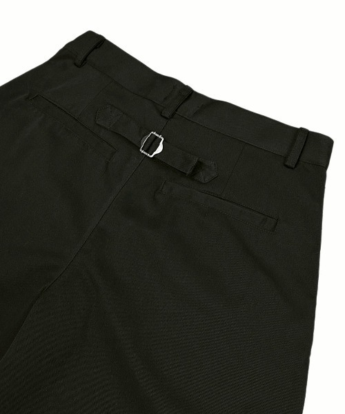 Chikashitsu +(チカシツプラス)の「【Chikashitsu +】2 tuck straight slacks / 【チカシツプラス】2タックストレートスラックス(スラックス・メンズ・ブラック・L/M/S)」の19枚目の写真