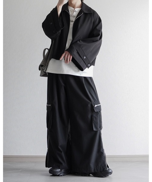 ELLUV(エルブ)の「【ELLUV/エルヴ】ファインコットンスムース ファイヤーマンバックル 半袖 ヘンリーネックTシャツ/接触冷感 UVカット(Tシャツ/カットソー・メンズ・ブラック/ホワイト・S/M/L)」の18枚目の写真