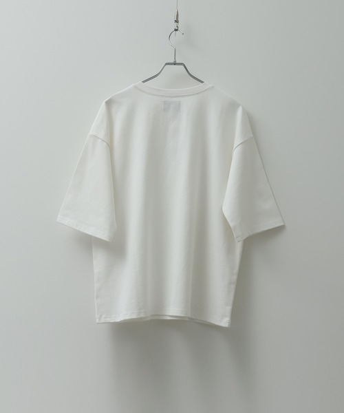 ELLUV(エルブ)の「【ELLUV/エルヴ】ファインコットンスムース ファイヤーマンバックル 半袖 ヘンリーネックTシャツ/接触冷感 UVカット(Tシャツ/カットソー・メンズ・ブラック/ホワイト・S/M/L)」の11枚目の写真