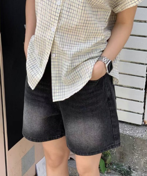 SallyLunn(サリーラン)の「ゆるシルエットグラフチェック半袖シャツ(シャツ/ブラウス・レディース・ブルー/ホワイト/アイボリー/ピンク・LARGE/MEDIUM)」の21枚目の写真