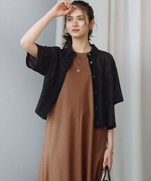 モチーフレース 半袖 シャツ