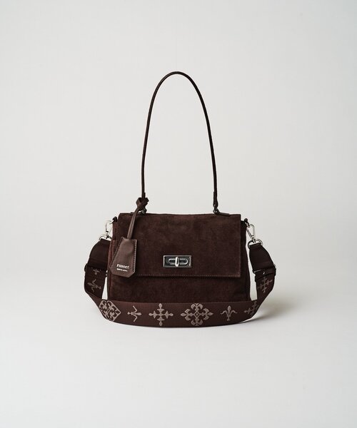 russet（ラシット）の「スエードフラップミニトートバッグ（トートバッグ・レディース・ダークブラウン/ブラウン/グレー・FREE）」の19枚目の写真