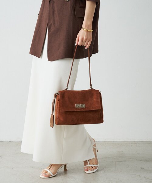 russet（ラシット）の「スエードフラップミニトートバッグ（トートバッグ・レディース・ダークブラウン/ブラウン/グレー・FREE）」の16枚目の写真