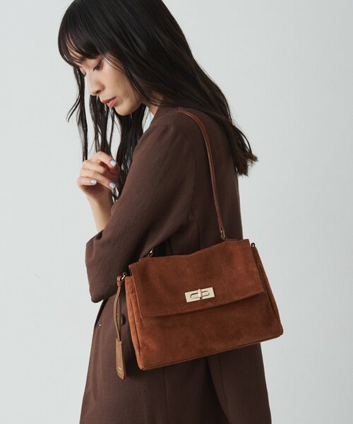 russet（ラシット）の「スエードフラップミニトートバッグ（トートバッグ・レディース・ダークブラウン/ブラウン/グレー・FREE）」の14枚目の写真