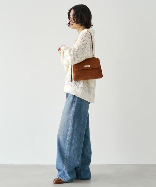 russet（ラシット）の「スエードフラップミニトートバッグ（トートバッグ・レディース・ダークブラウン/ブラウン/グレー・FREE）」の12枚目の写真