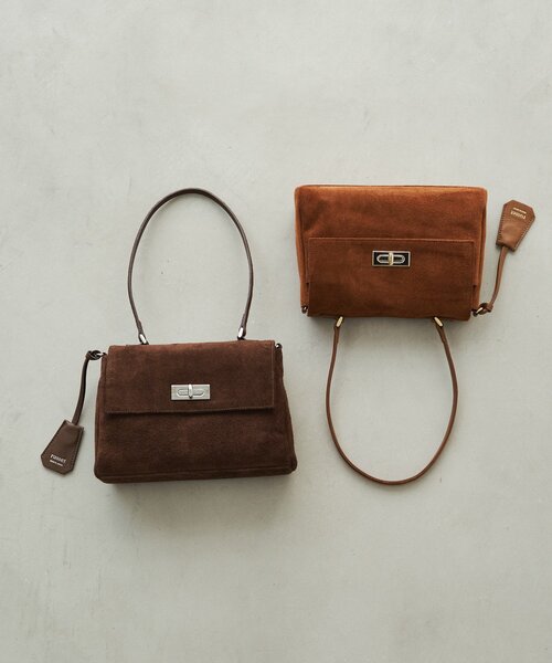 russet（ラシット）の「スエードフラップミニトートバッグ（トートバッグ・レディース・ダークブラウン/ブラウン/グレー・FREE）」の10枚目の写真