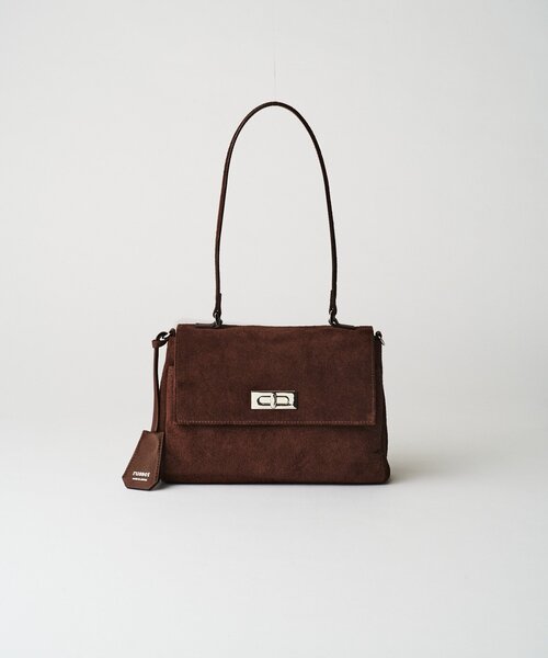 russet（ラシット）の「スエードフラップミニトートバッグ（トートバッグ・レディース・ダークブラウン/ブラウン/グレー・FREE）」の9枚目の写真