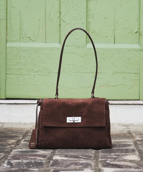 russet（ラシット）の「スエードフラップミニトートバッグ（トートバッグ・レディース・ダークブラウン/ブラウン/グレー・FREE）」の7枚目の写真