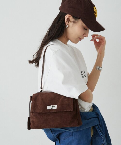 russet（ラシット）の「スエードフラップミニトートバッグ（トートバッグ・レディース・ダークブラウン/ブラウン/グレー・FREE）」の6枚目の写真