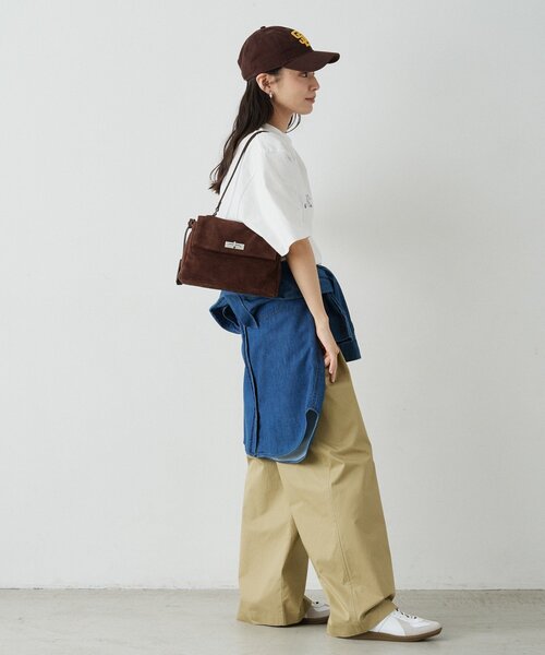 russet（ラシット）の「スエードフラップミニトートバッグ（トートバッグ・レディース・ダークブラウン/ブラウン/グレー・FREE）」の5枚目の写真