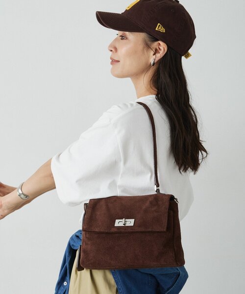 russet（ラシット）の「スエードフラップミニトートバッグ（トートバッグ・レディース・ダークブラウン/ブラウン/グレー・FREE）」の4枚目の写真