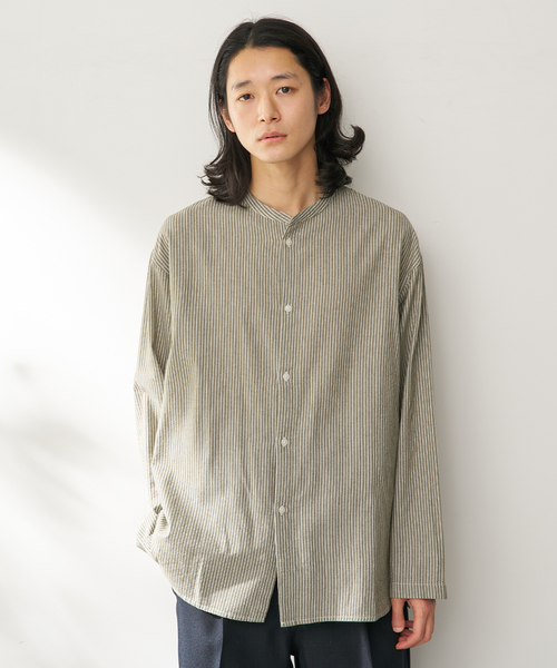 B.C STOCK（ベーセーストック）の「アソートスリーピングシャツ（シャツ/ブラウス・メンズ・ホワイト/ベージュ/ネイビー/カーキ/ブルー系その他・FREE）」の3枚目の写真