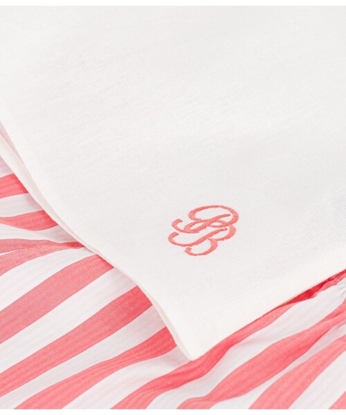 PETIT BATEAU(プチバトー)の「セーラーカラーベビー2点セット(シャツ/ブラウス・キッズ・オレンジ系その他・12MONTH/18MONTH/24MONTH/36MONTH)」の4枚目の写真