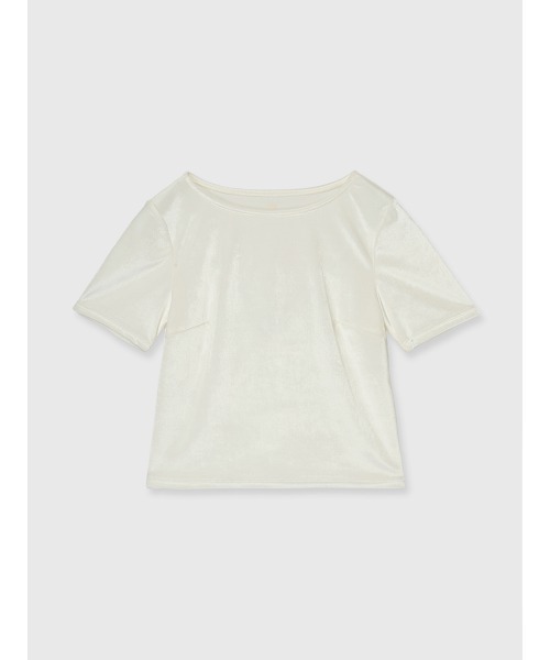 anuans(アニュアンス)の「トリアセベロアカットTシャツ(Tシャツ/カットソー・レディース・ホワイト/ベージュ/ネイビー・FREE)」の17枚目の写真