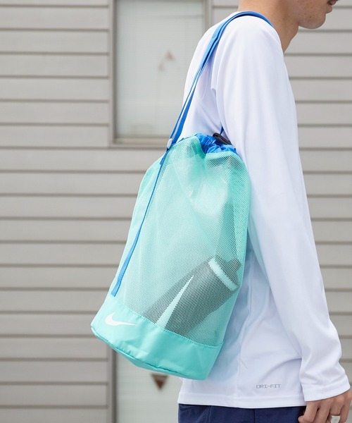 NIKE(ナイキ)の「NIKE/ナイキ SS26 メッシュショルダープールバッグ ブランドロゴ 巾着バッグ 2026年 夏 夏服(ショルダーバッグ・メンズ・ブラック/グレー/レッド/ミント・FREE)」の16枚目の写真