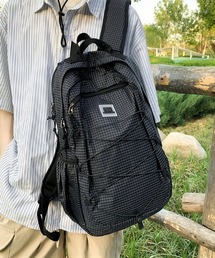 yuue' ( wear )（ユーイ）の「大容量ドローコードナイロンリュックサック/通勤通学/アウトドア/バックパック/ユニセックス（バックパック/リュック）」