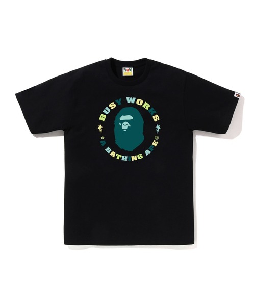 A BATHING APE（アベイシングエイプ）の「COLORS BUSY WORKS STA TEE（Tシャツ/カットソー・メンズ・ブラック/サックスブルー/ホワイト・XX-LARGE/SMALL/LARGE/X-LARGE/XXX-LARGE/MEDIUM）」の2枚目の写真