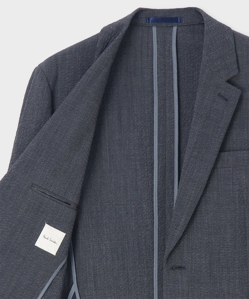 Paul Smith（ポールスミス）の「ウールサッカー ストレッチ シングル2B ジャケット / 163171 2321（テーラードジャケット・メンズ・ブルー/ダークグレー・SMALL/MEDIUM/LARGE/X-LARGE/M2/L2）」の12枚目の写真