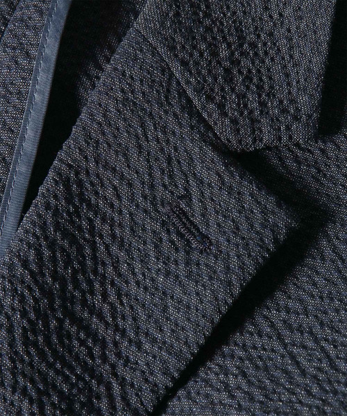 Paul Smith（ポールスミス）の「ウールサッカー ストレッチ シングル2B ジャケット / 163171 2321（テーラードジャケット・メンズ・ブルー/ダークグレー・SMALL/MEDIUM/LARGE/X-LARGE/M2/L2）」の13枚目の写真