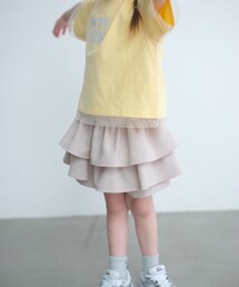 green label relaxing | リネンライク フリル キュロット / キッズ 100cm-130cm(デニムパンツ)