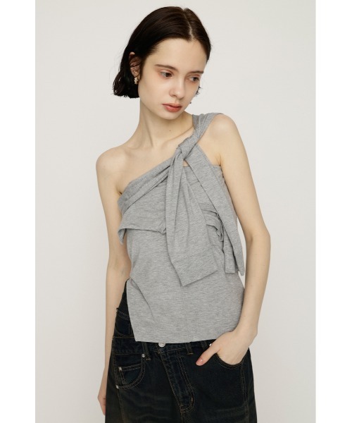 SLY(スライ)の「MANY WAY TUBE TOP メニ-ウェイチューブトップ 春服 夏服(チューブトップ・レディース・ブラック/杢グレー・FREE)」の18枚目の写真