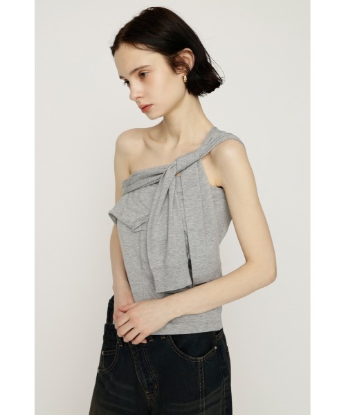 SLY(スライ)の「MANY WAY TUBE TOP メニ-ウェイチューブトップ 春服 夏服(チューブトップ・レディース・ブラック/杢グレー・FREE)」の19枚目の写真